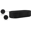 Meridian Furniture Moana Black Wood Storage Coffee Table