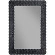 Meridian Furniture Revolve Black Oak Veneer Mirror