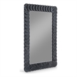 Meridian Furniture Revolve Black Oak Veneer Mirror