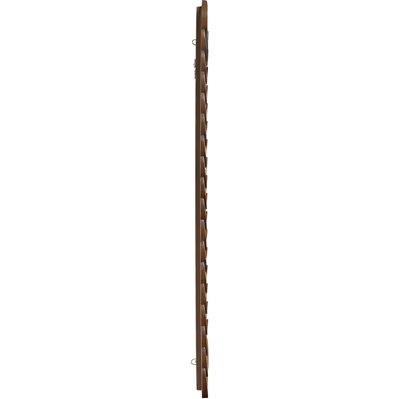 Meridian Furniture Revolve Brown Oak Veneer Mirror