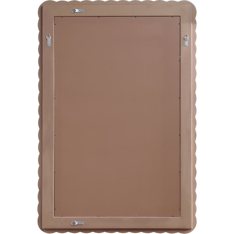 Meridian Furniture Revolve Brown Oak Veneer Mirror