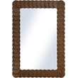 Meridian Furniture Revolve Brown Oak Veneer Mirror