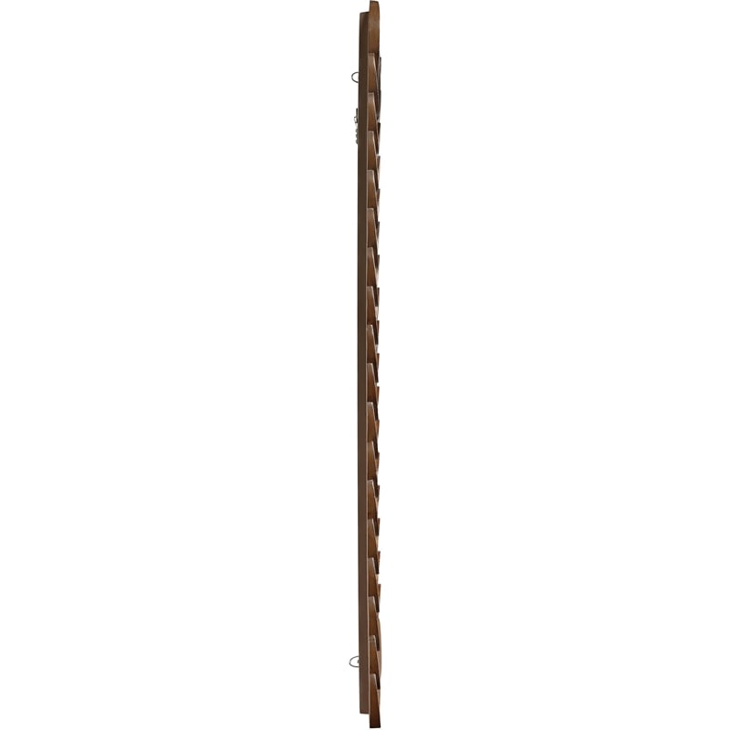 Meridian Furniture Revolve Brown Oak Veneer Mirror