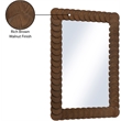 Meridian Furniture Revolve Brown Oak Veneer Mirror