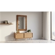 Meridian Furniture Revolve Brown Oak Veneer Mirror