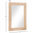 Meridian Furniture Revolve Natural Oak Veneer Mirror