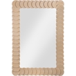 Meridian Furniture Revolve Natural Oak Veneer Mirror