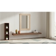 Meridian Furniture Revolve Natural Oak Veneer Mirror