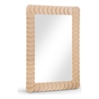 Meridian Furniture Revolve Natural Oak Veneer Mirror