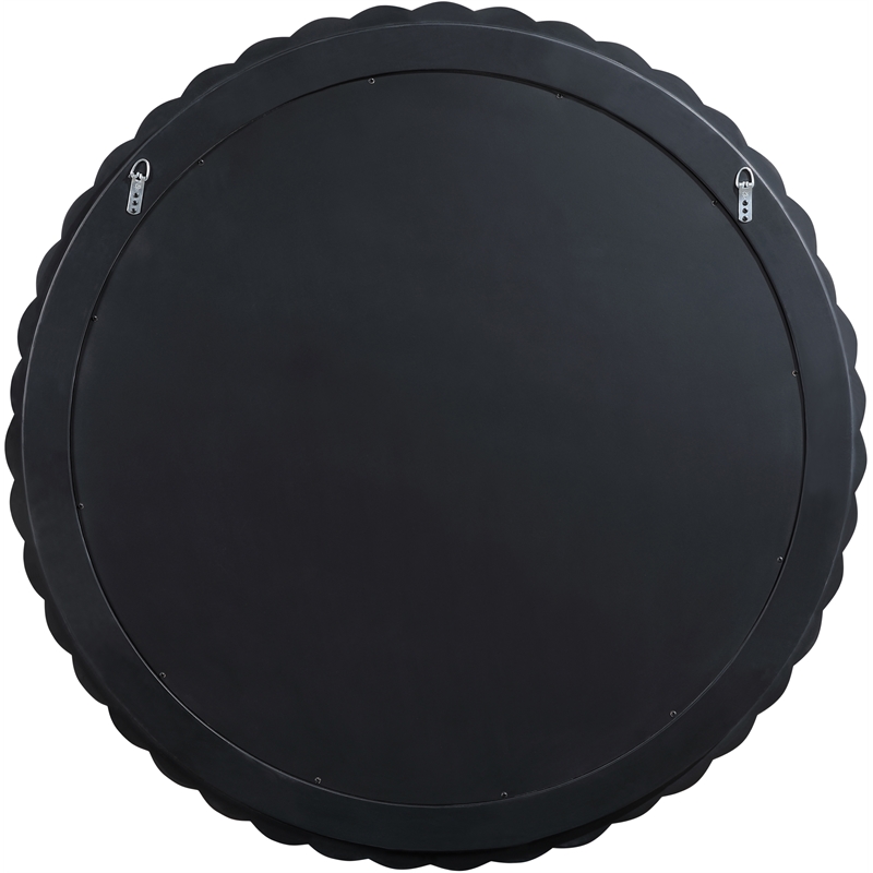 Meridian Furniture Revolve Black Oak Veneer Mirror