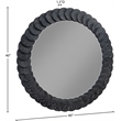 Meridian Furniture Revolve Black Oak Veneer Mirror