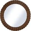 Meridian Furniture Revolve Brown Oak Veneer Mirror