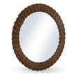 Meridian Furniture Revolve Brown Oak Veneer Mirror