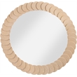 Meridian Furniture Revolve Natural Oak Veneer Mirror