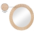 Meridian Furniture Revolve Natural Oak Veneer Mirror