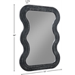 Meridian Furniture Bellagio Black Oak Veneer Mirror