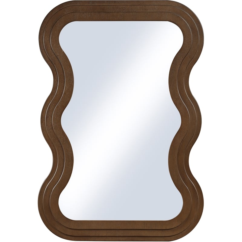 Meridian Furniture Bellagio Brown Oak Veneer Mirror