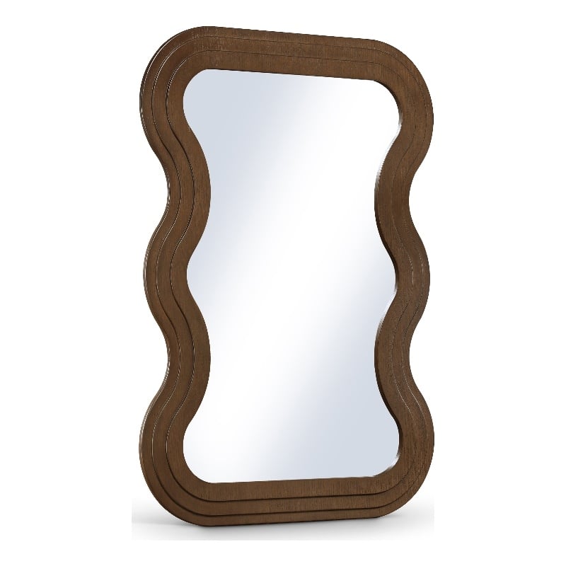 Meridian Furniture Bellagio Brown Oak Veneer Mirror