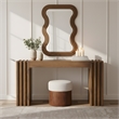 Meridian Furniture Bellagio Brown Oak Veneer Mirror