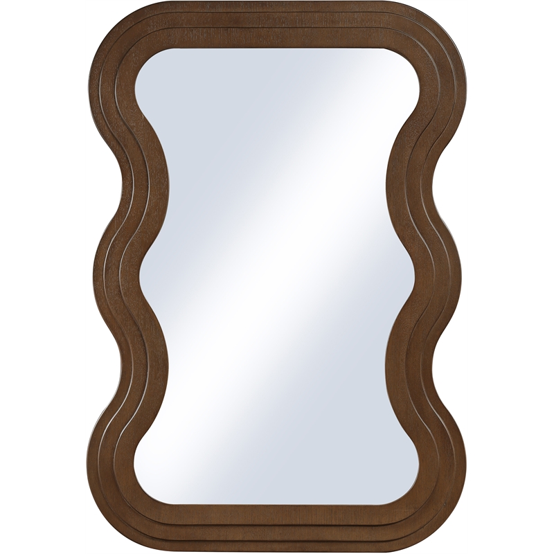 Meridian Furniture Bellagio Brown Oak Veneer Mirror