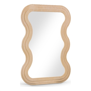 Meridian Furniture Bellagio Natural Oak Veneer Mirror