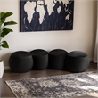 Meridian Furniture Apollo Black Velvet Bench