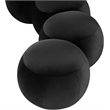Meridian Furniture Apollo Black Velvet Bench