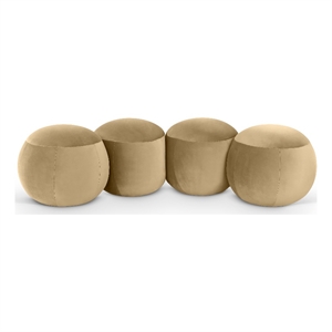 Meridian Furniture Apollo Camel Velvet Bench