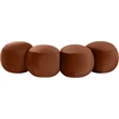Meridian Furniture Apollo Cognac Velvet Bench