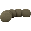 Meridian Furniture Apollo Olive Boucle Fabric Bench