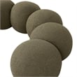 Meridian Furniture Apollo Olive Boucle Fabric Bench