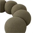 Meridian Furniture Apollo Olive Boucle Fabric Bench