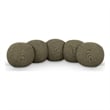 Meridian Furniture Apollo Olive Boucle Fabric Bench