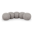 Meridian Furniture Apollo Taupe Boucle Fabric Bench