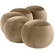 Meridian Furniture Apollo Beige Velvet Bench