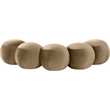 Meridian Furniture Apollo Beige Velvet Bench