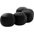 Meridian Furniture Apollo Black Velvet Bench