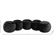 Meridian Furniture Apollo Black Velvet Bench