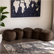 Meridian Furniture Apollo Brown Velvet Bench