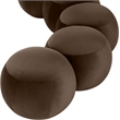 Meridian Furniture Apollo Brown Velvet Bench