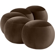 Meridian Furniture Apollo Brown Velvet Bench