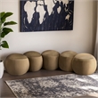 Meridian Furniture Apollo Camel Velvet Bench