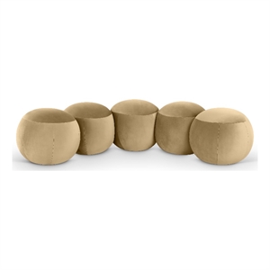 Meridian Furniture Apollo Camel Velvet Bench