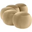 Meridian Furniture Apollo Camel Velvet Bench