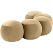 Meridian Furniture Apollo Camel Velvet Bench
