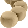 Meridian Furniture Apollo Camel Velvet Bench