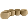 Meridian Furniture Apollo Camel Velvet Bench