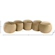 Meridian Furniture Apollo Camel Velvet Bench