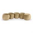 Meridian Furniture Apollo Camel Velvet Bench