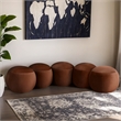 Meridian Furniture Apollo Cognac Velvet Bench
